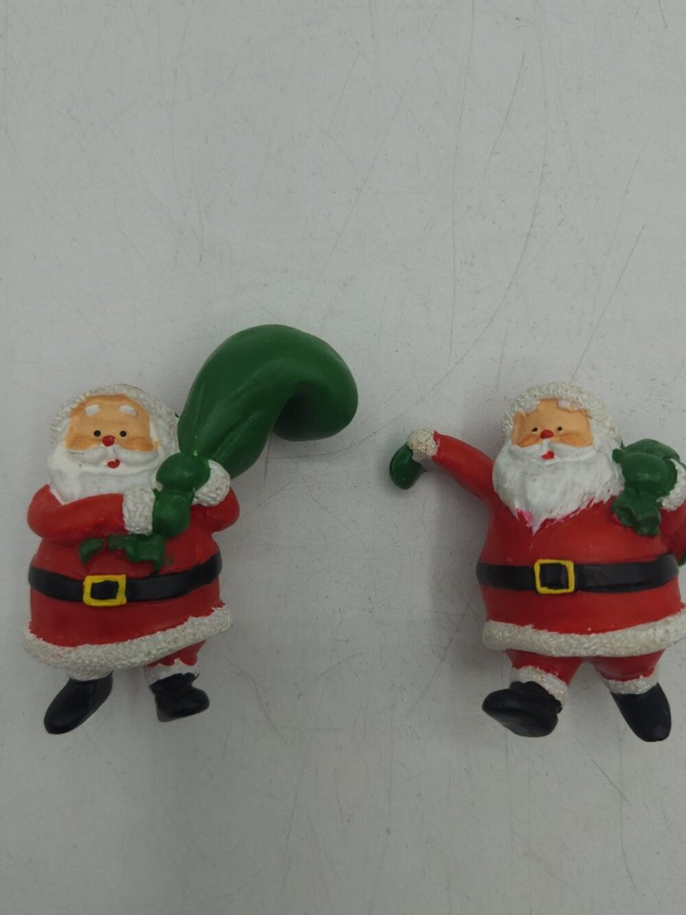 Vintage Christmas Santa Claus Drinking Buddy Set Of 2 1980s Holiday Decor